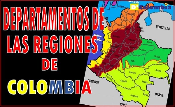 departamentos de colombia con sus regiones